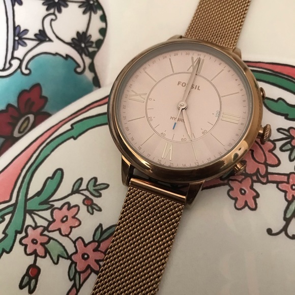 Fossil Hybrid Smartwatch “Jacqueline” - Pink Stainless Steel - Picture 6 of 15